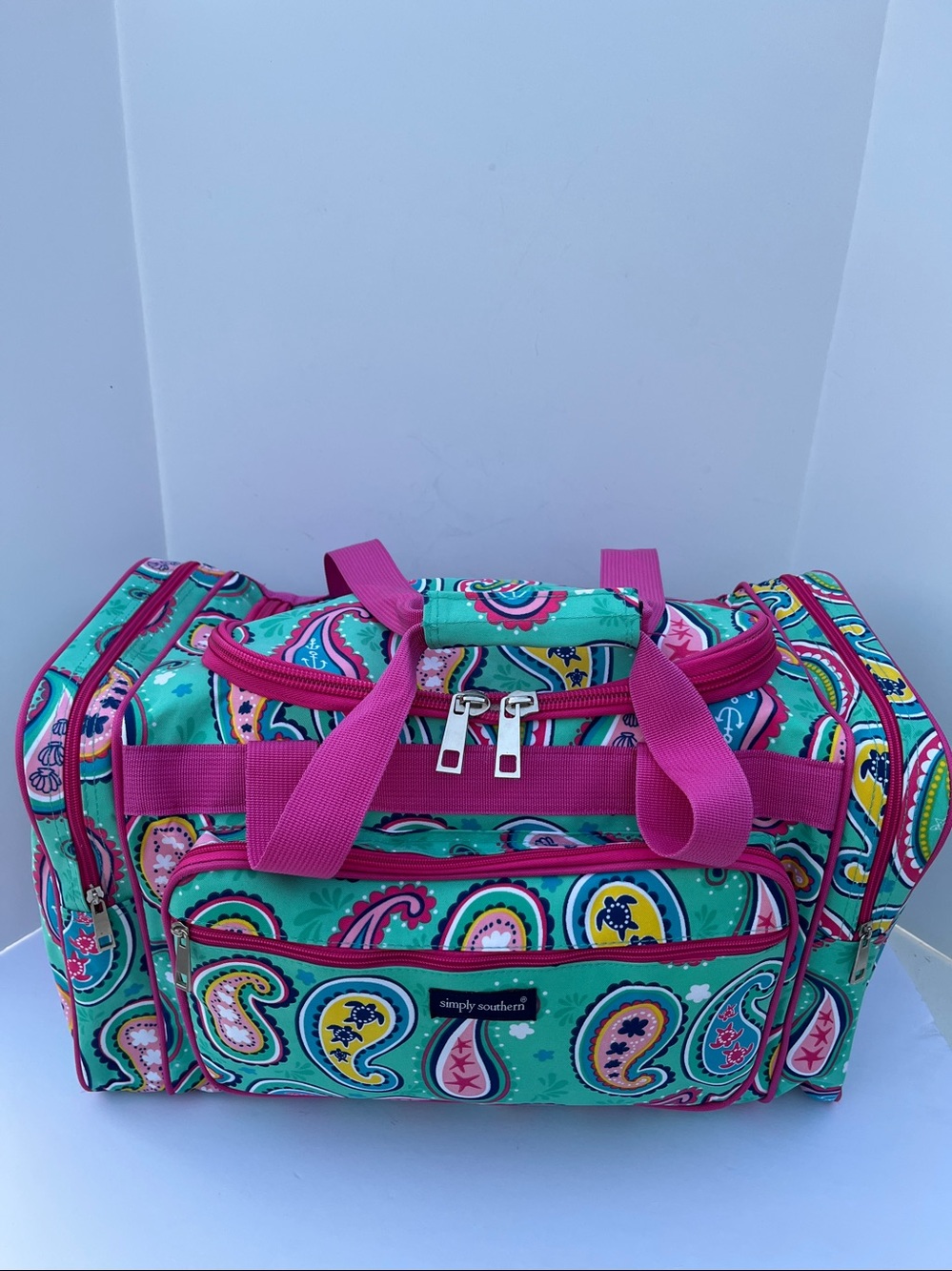 Simply Southern Nautilus Pink Duffel Bag.